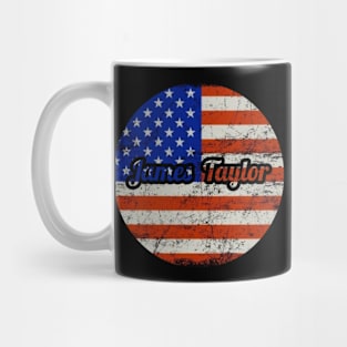 James Taylor / USA Flag Vintage Style Mug